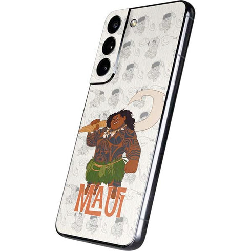 Disney Princess Moana Maui Pattern Galaxy S22 Skin