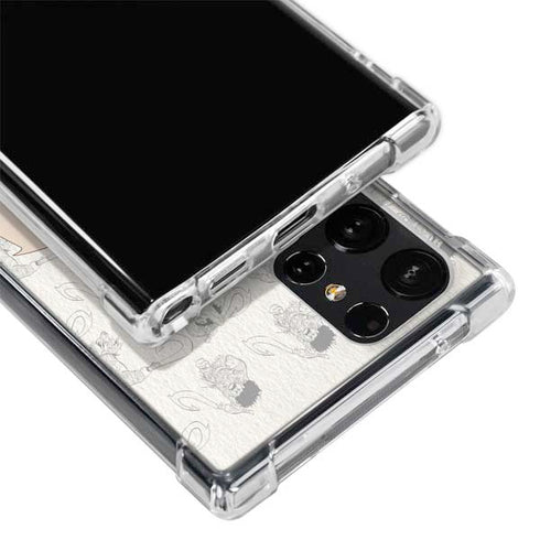 Disney Princess Moana Maui Pattern Galaxy S22 Ultra Clear Case