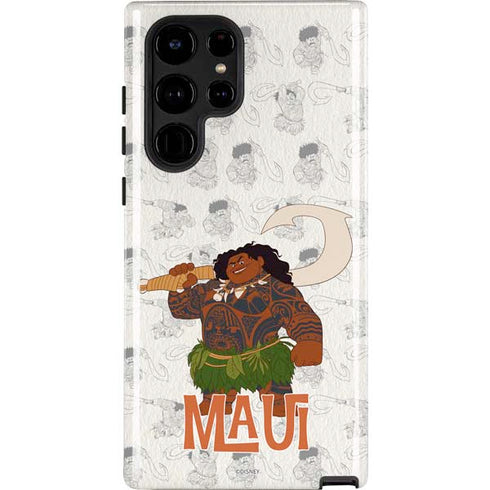Disney Princess Moana Maui Pattern Galaxy S22 Ultra Pro Case