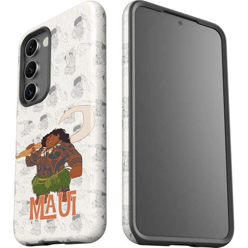 Disney Princess Moana Maui Pattern Galaxy S23 Plus Pro Case