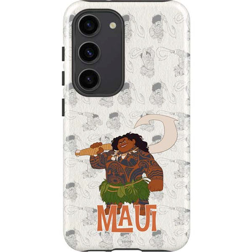 Disney Princess Moana Maui Pattern Galaxy S23 Pro Case