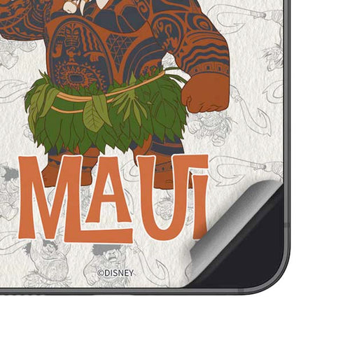 Disney Princess Moana Maui Pattern Galaxy S23 Skin