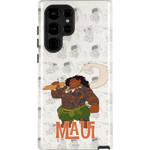 Disney Princess Moana Maui Pattern Galaxy S23 Ultra Pro Case