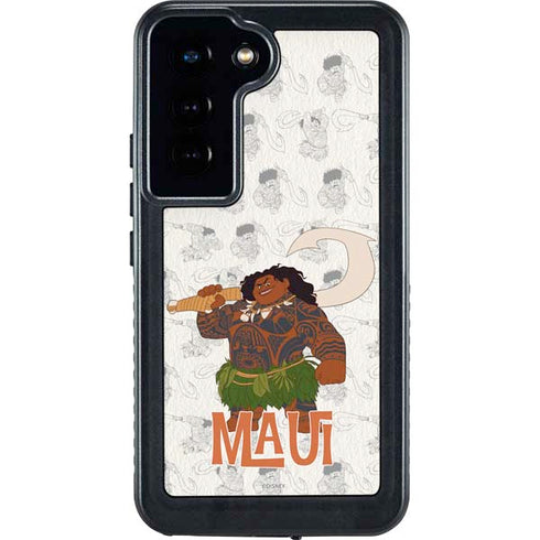 Disney Princess Moana Maui Pattern Galaxy S23 Waterproof Case