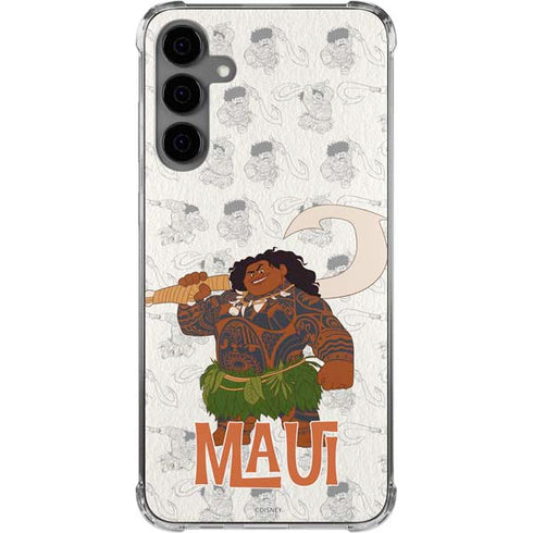 Disney Princess Moana Maui Pattern Galaxy S24 Plus Clear Case