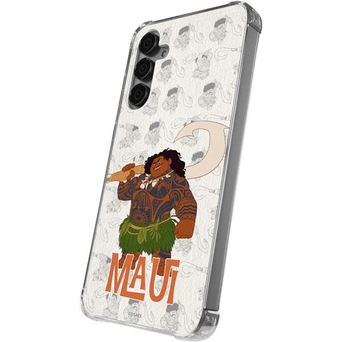 Disney Princess Moana Maui Pattern Galaxy S24 Plus Clear Case