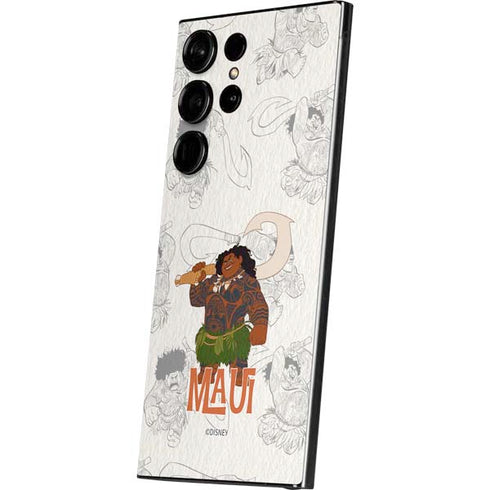 Disney Princess Moana Maui Pattern Galaxy S24 Ultra Skin