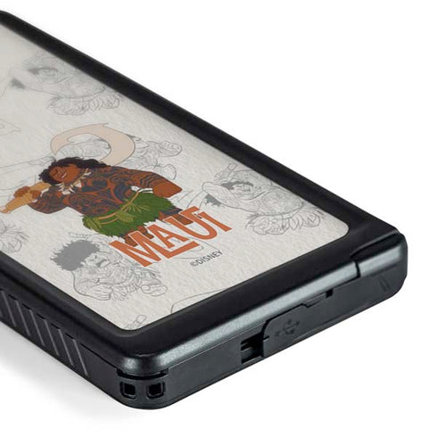 Disney Princess Moana Maui Pattern Galaxy S24 Ultra Waterproof Case