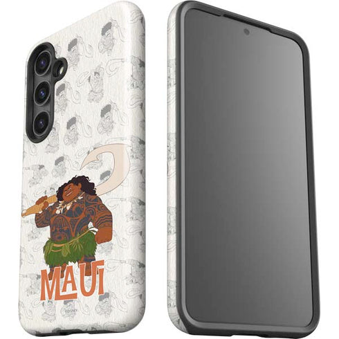 Disney Princess Moana Maui Pattern Galaxy S25 Impact Case