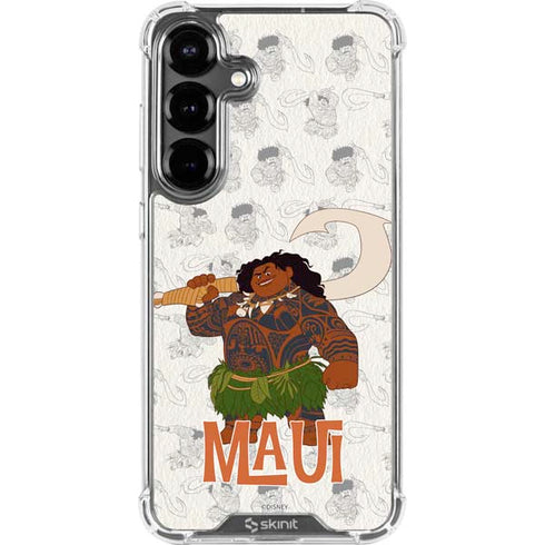 Disney Princess Moana Maui Pattern Galaxy S26 Clear Case