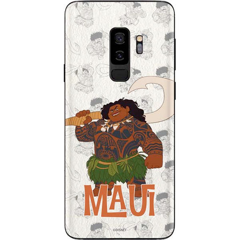 Disney Princess Moana Maui Pattern Galaxy S9 Plus Skin