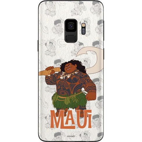 Disney Princess Moana Maui Pattern Galaxy S9 Skin