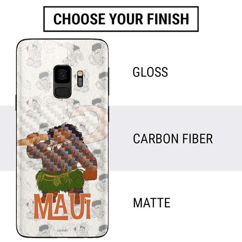 Disney Princess Moana Maui Pattern Galaxy S9 Skin