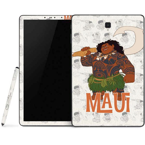 Disney Princess Moana Maui Pattern Samsung Galaxy Tab Skin