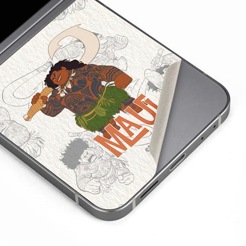 Disney Princess Moana Maui Pattern Galaxy Z Flip6 Skin