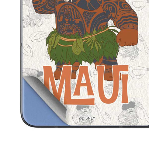 Disney Princess Moana Maui Pattern Galaxy Z Fold5 5G Skin