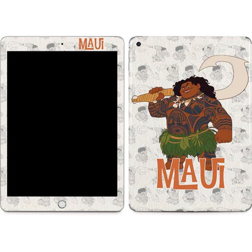 Disney Princess Moana Maui Pattern Apple iPad Skin
