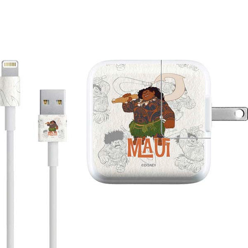 Disney Princess Moana Maui Pattern iPad Charger (10W USB) Skin