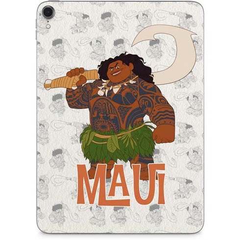 Disney Princess Moana Maui Pattern Apple iPad Pro Skin