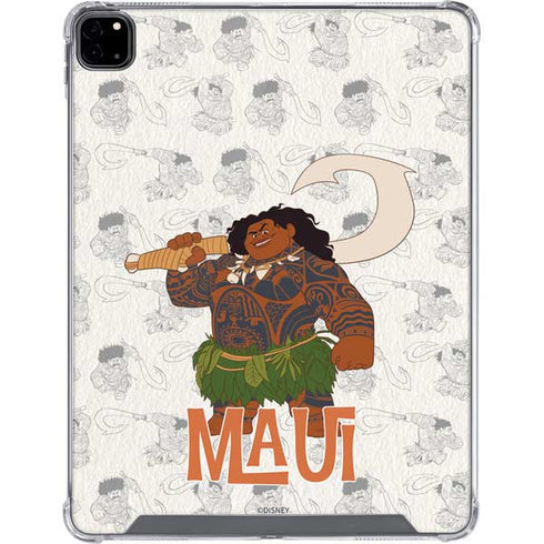Disney Princess Moana Maui Pattern iPad Pro 12.9in (2020) Clear Case