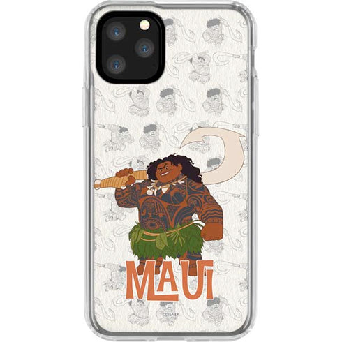 Disney Princess Moana Maui Pattern iPhone 11 Pro Clear Case