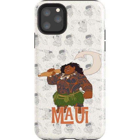 Disney Princess Moana Maui Pattern iPhone Cases