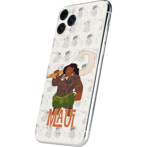 Disney Princess Moana Maui Pattern iPhone 11 Pro Skin