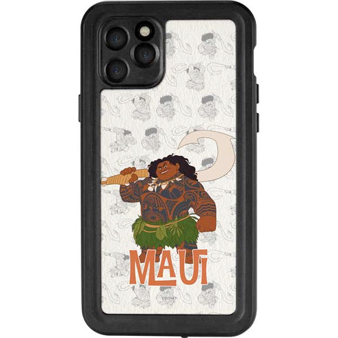 Disney Princess Moana Maui Pattern iPhone 11 Pro Waterproof Case