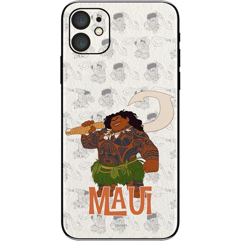 Disney Princess Moana Maui Pattern iPhone 11 Skin