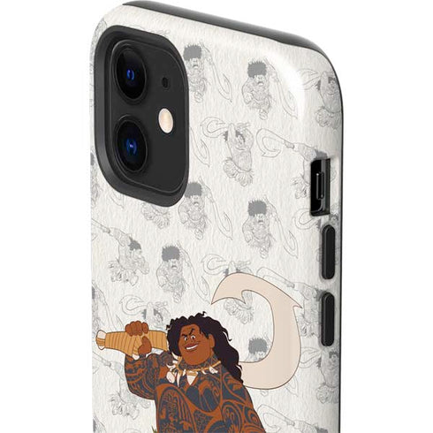 Disney Princess Moana Maui Pattern iPhone 12 Impact Case