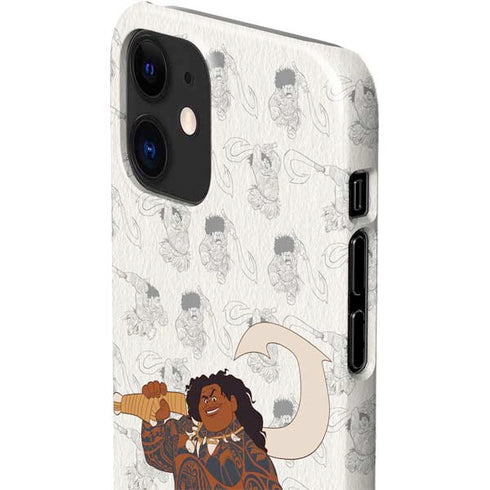 Disney Princess Moana Maui Pattern iPhone 12 Mini Lite Case