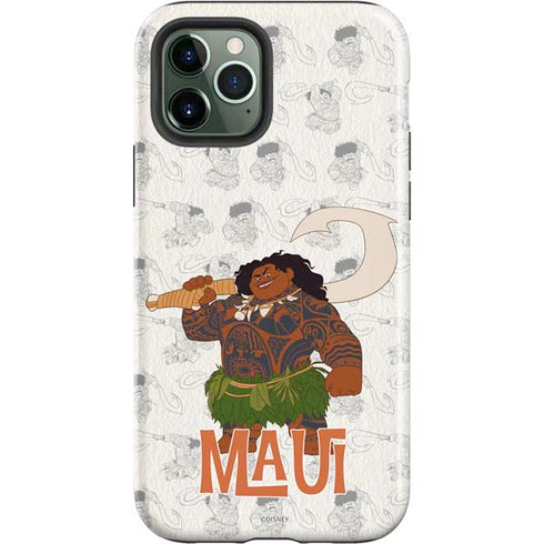 Disney Princess Moana Maui Pattern iPhone 12 Pro Impact Case