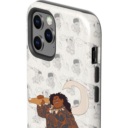 Disney Princess Moana Maui Pattern iPhone 12 Pro Max Impact Case