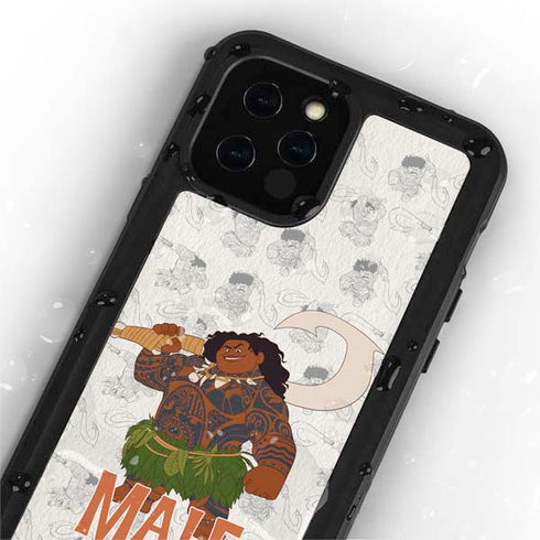 Disney Princess Moana Maui Pattern iPhone 12 Pro Waterproof Case