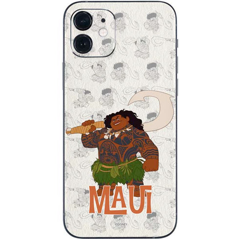 Disney Princess Moana Maui Pattern iPhone 12 Skin