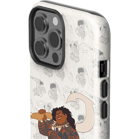 Disney Princess Moana Maui Pattern iPhone 13 Pro Max Impact Case