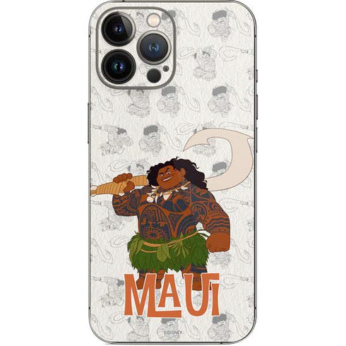 Disney Princess Moana Maui Pattern iPhone 13 Pro Max Skin