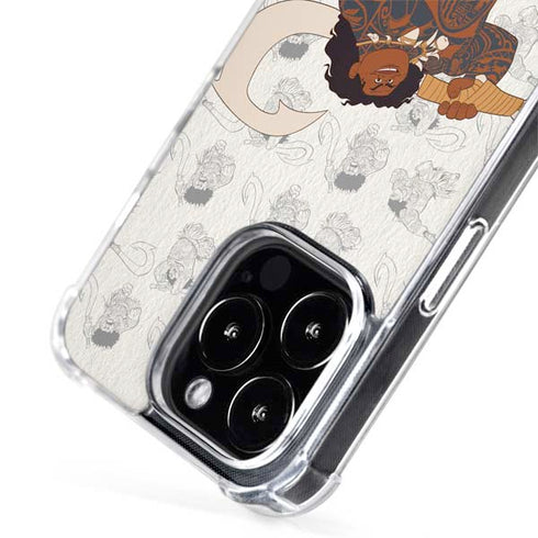 Disney Princess Moana Maui Pattern iPhone 14 Pro MagSafe Case