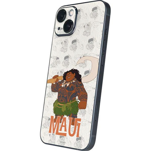 Disney Princess Moana Maui Pattern iPhone Skins
