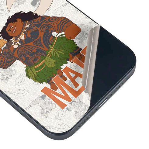 Disney Princess Moana Maui Pattern iPhone Skins