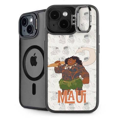Disney Princess Moana Maui Pattern iPhone 15 Plus Kickstand Case