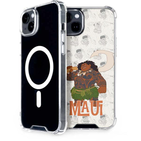 Disney Princess Moana Maui Pattern iPhone 15 Plus MagSafe Case