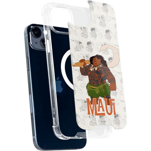 Disney Princess Moana Maui Pattern iPhone 15 Plus MagSafe Case