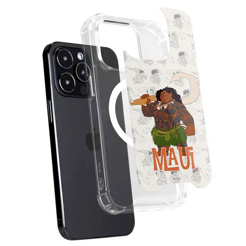 Disney Princess Moana Maui Pattern iPhone 15 Pro Max MagSafe Case