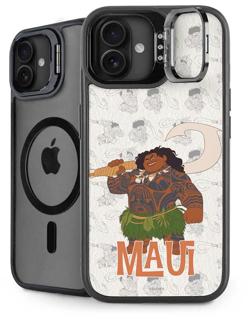 Disney Princess Moana Maui Pattern iPhone 16 Kickstand Case