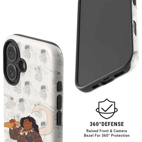 Disney Princess Moana Maui Pattern iPhone 16 Magsafe Impact Case