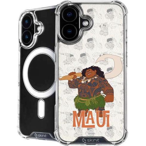 Disney Princess Moana Maui Pattern iPhone 16 Plus MagSafe Case