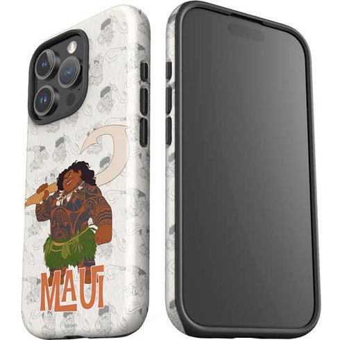 Disney Princess Moana Maui Pattern iPhone 16 Pro Impact Case