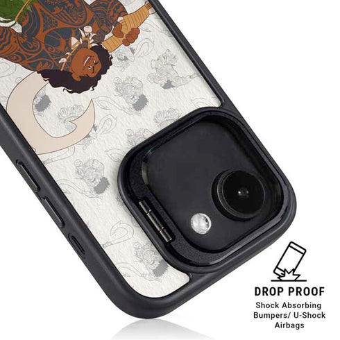 Disney Princess Moana Maui Pattern iPhone 16e Kickstand Case