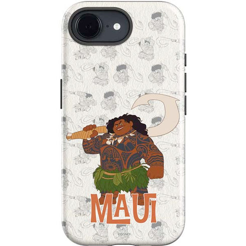 Disney Princess Moana Maui Pattern iPhone 16e Impact Case